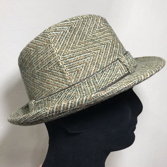 Vintage Charles Knox Tweed Fedora Hat - Picture 3 of 9